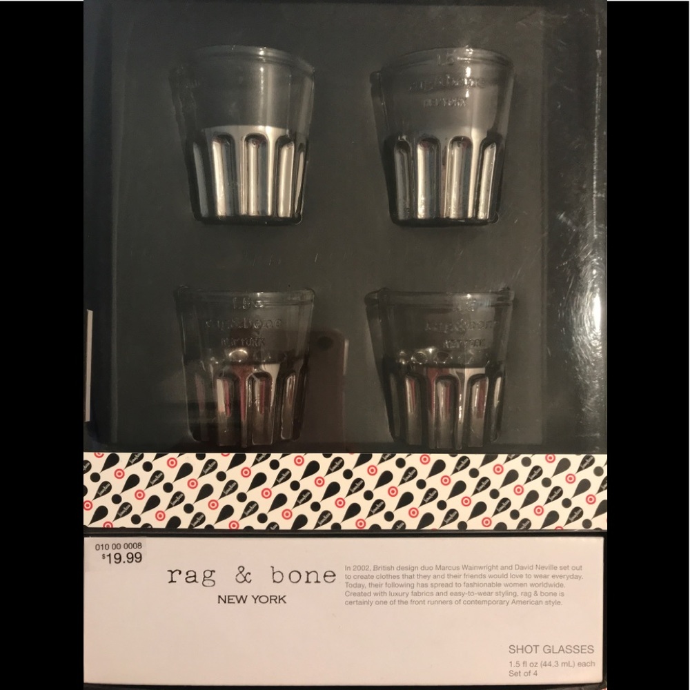 Rag and Bone New York for Target. Shot glasses. NWT